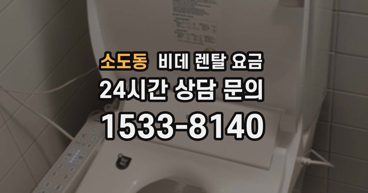 소도동 비데 렌탈 요금