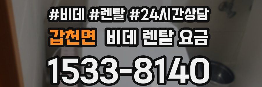 갑천면 비데 렌탈 요금