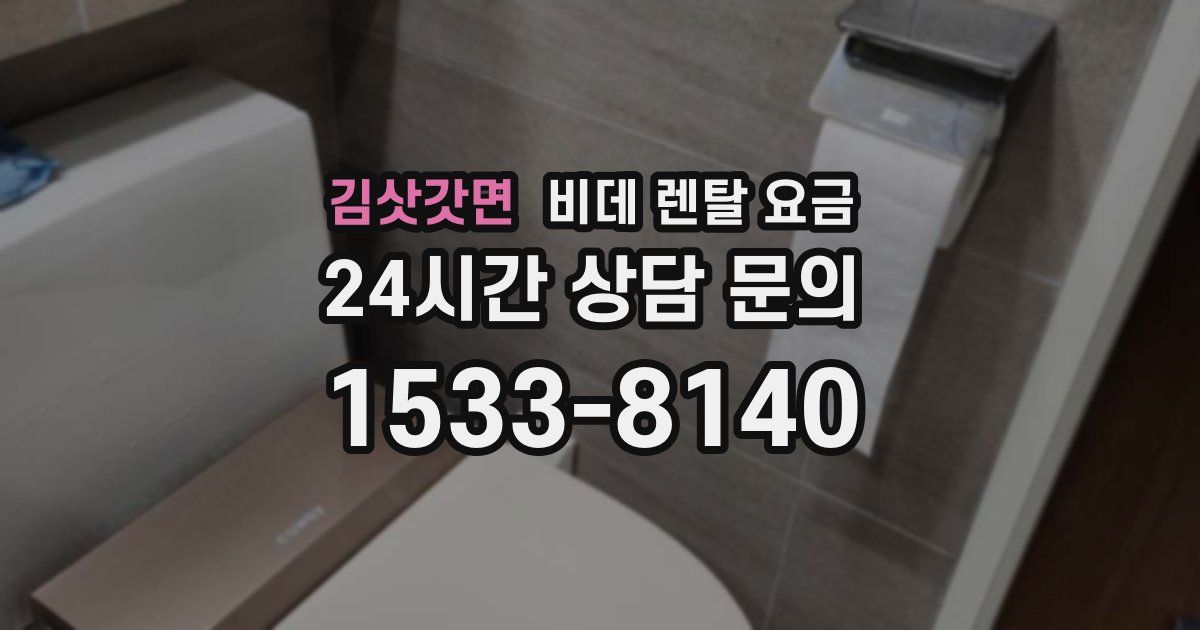 김삿갓면 비데 렌탈 요금