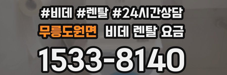 무릉도원면 비데 렌탈 요금