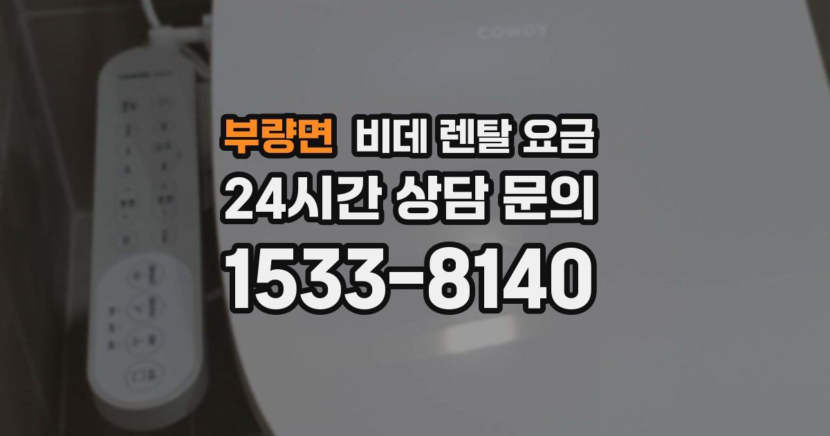 부량면 비데 렌탈 요금
