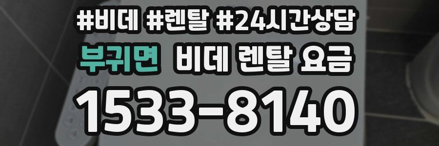 부귀면 비데 렌탈 요금