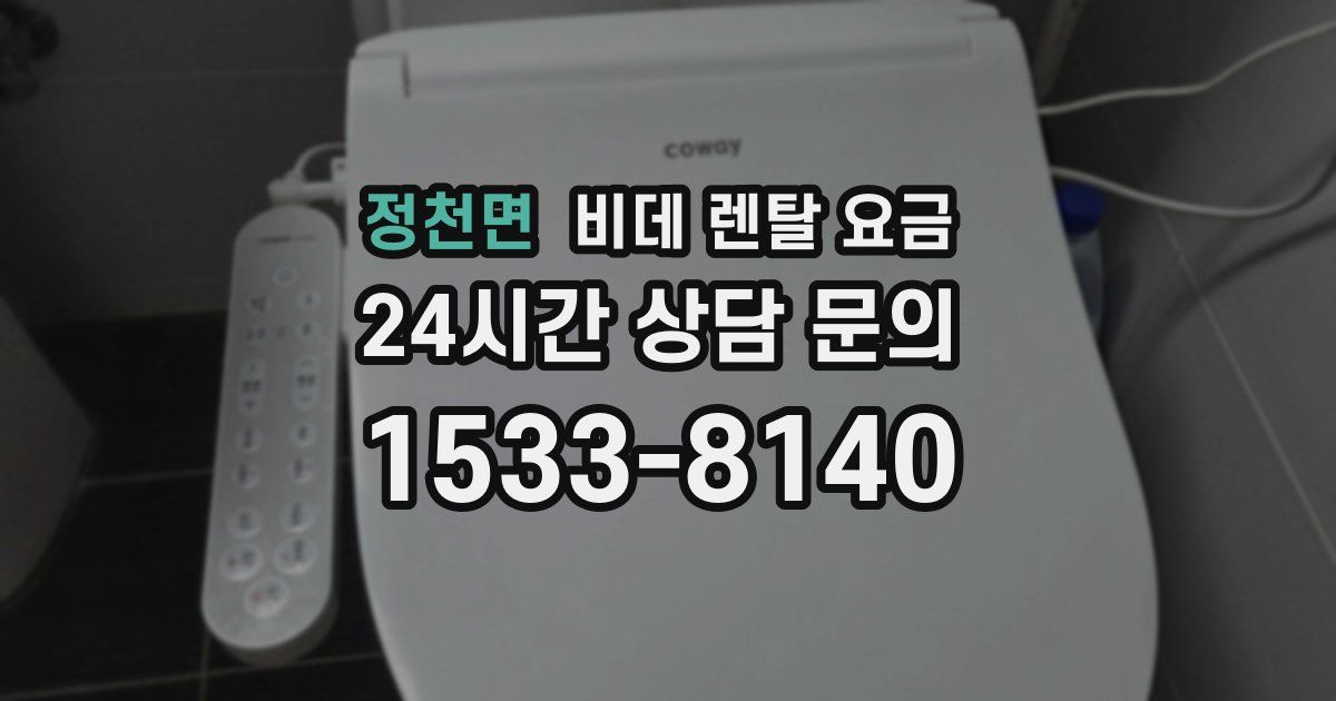 정천면 비데 렌탈 요금