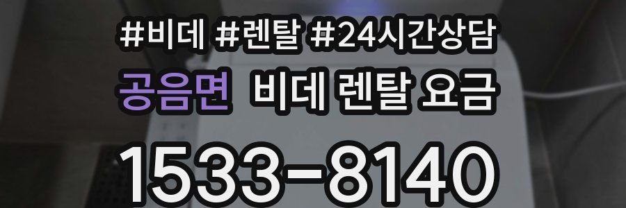 공음면 비데 렌탈 요금
