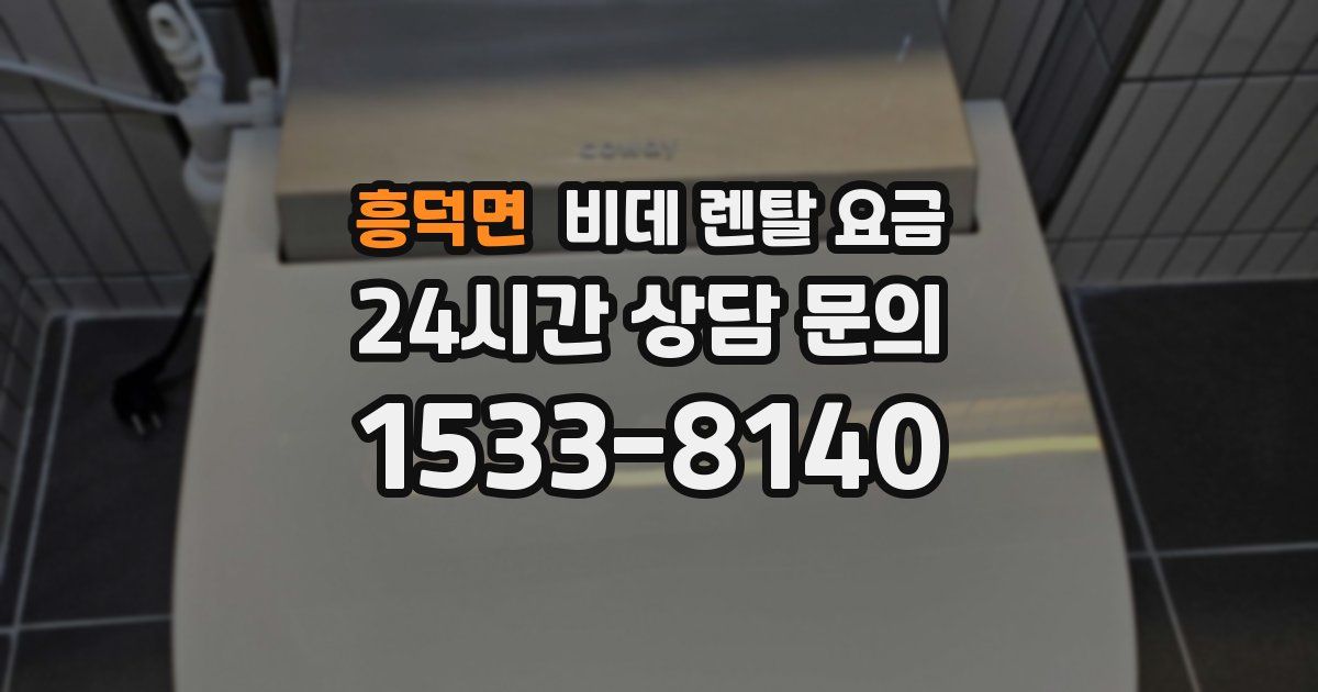 흥덕면 비데 렌탈 요금
