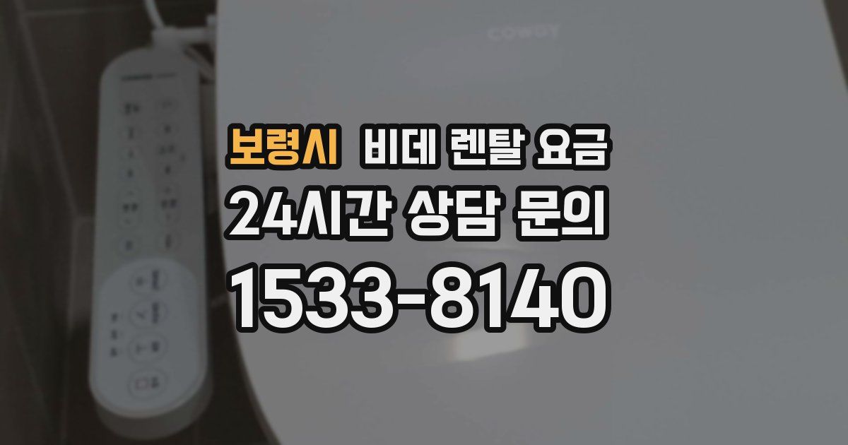 보령시 비데 렌탈 요금