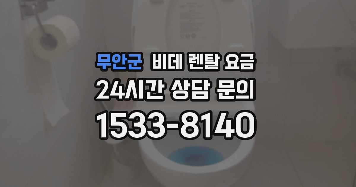무안군 비데 렌탈 요금
