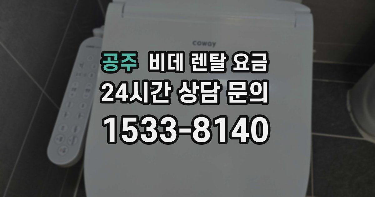 공주 비데 렌탈 요금