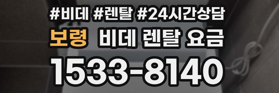보령 비데 렌탈 요금