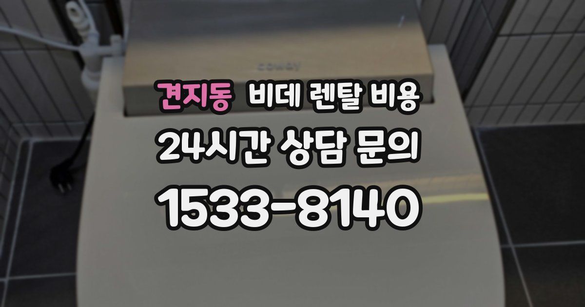 견지동 비데 렌탈 비용
