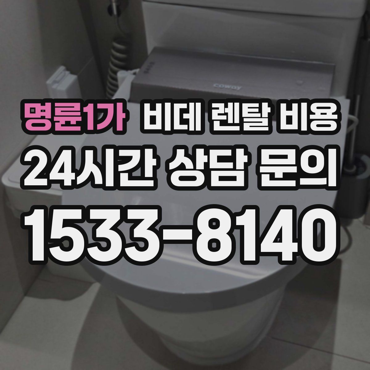 명륜1가 비데 렌탈 비용