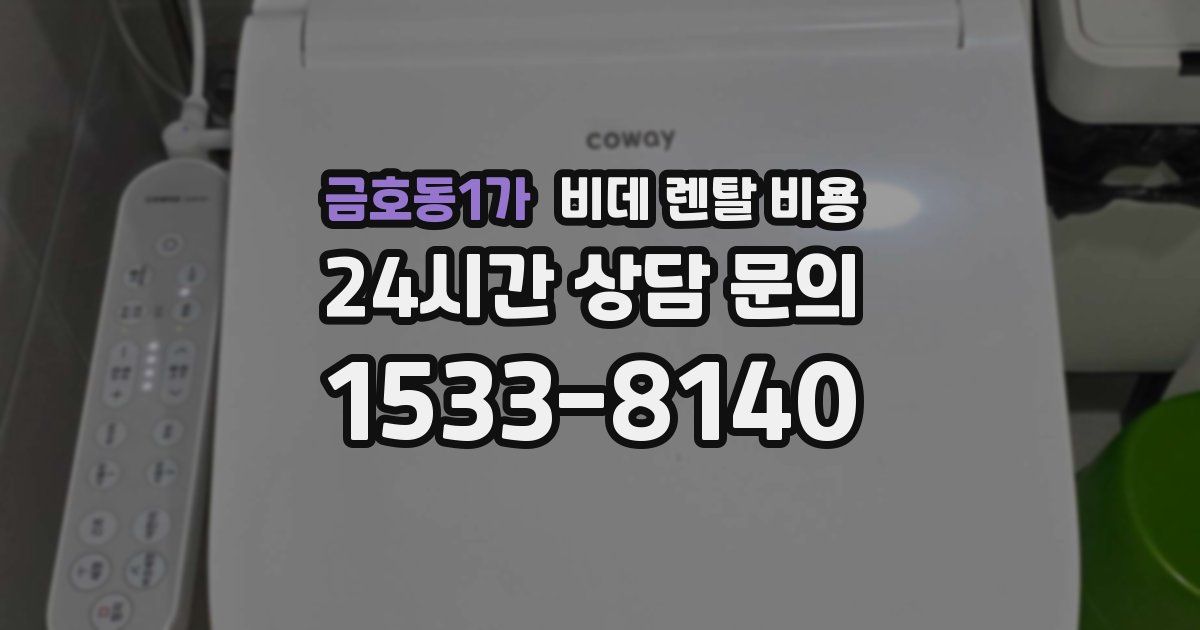 금호동1가 비데 렌탈 비용
