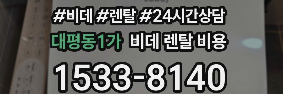 대평동1가 비데 렌탈 비용