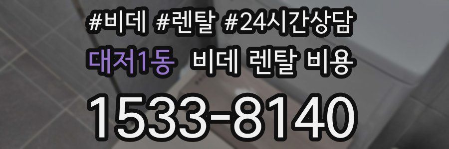 대저1동 비데 렌탈 비용