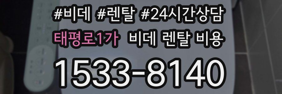 태평로1가 비데 렌탈 비용