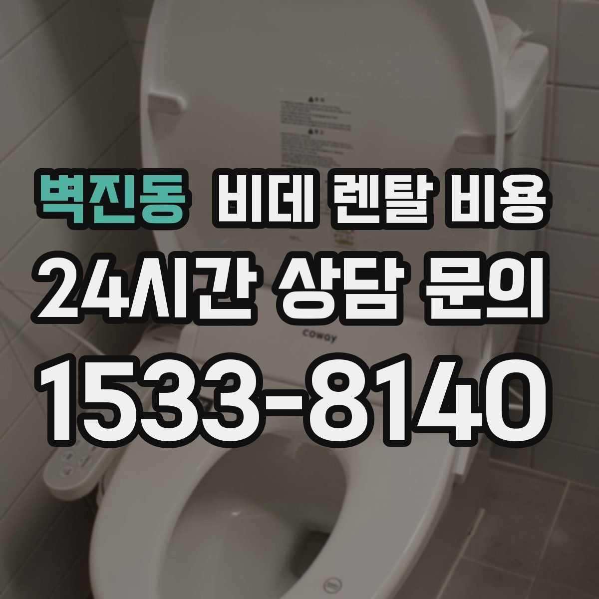 벽진동 비데 렌탈 비용
