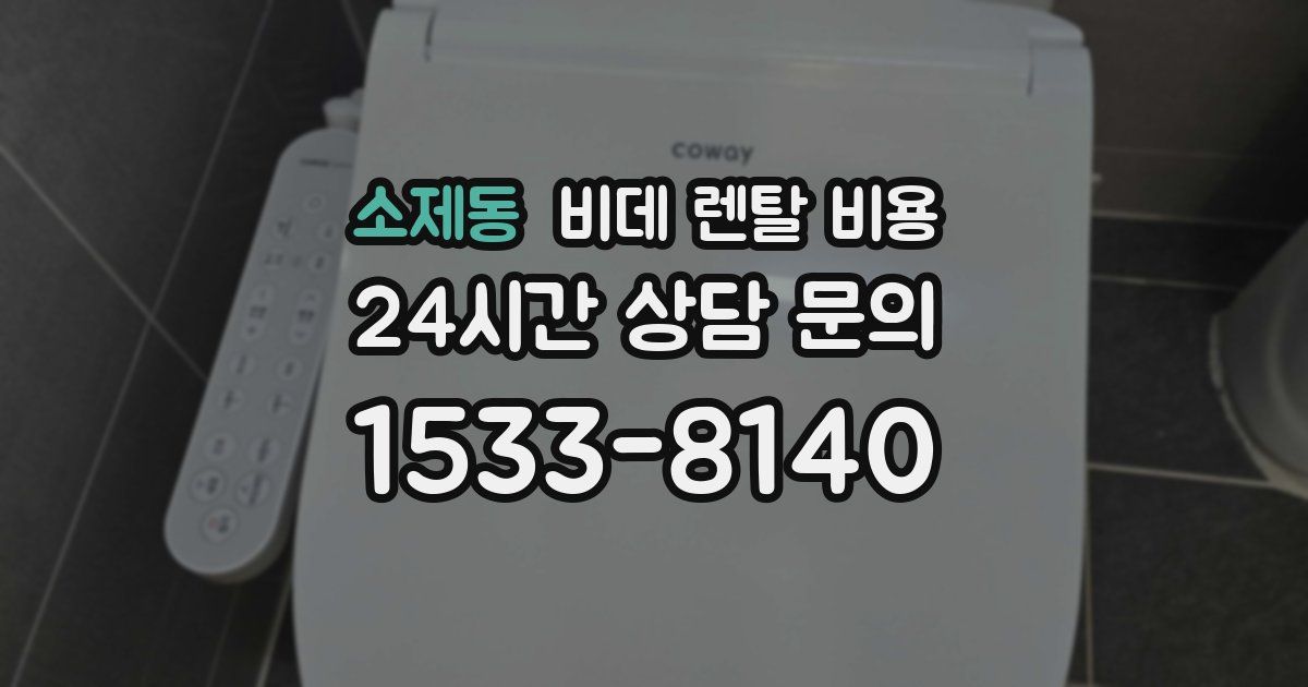 소제동 비데 렌탈 비용