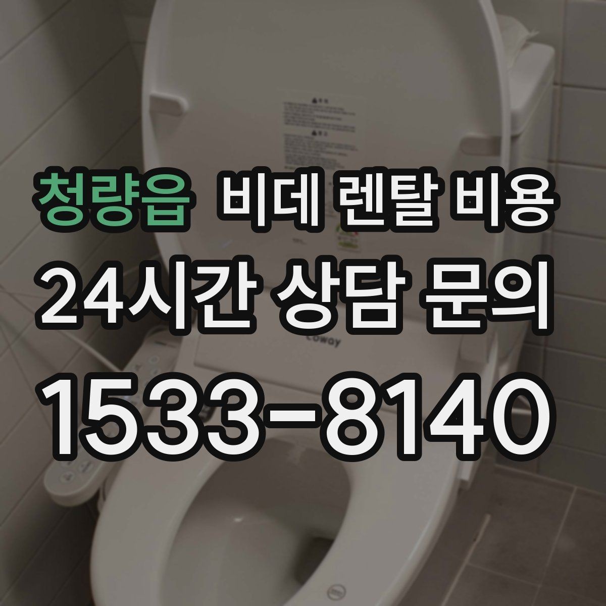 청량읍 비데 렌탈 비용 사용 환경에 따라 달라지는 옵션 선택