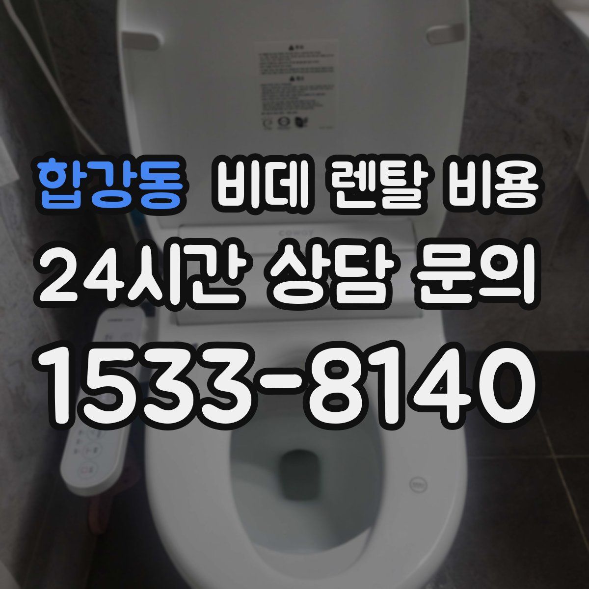 합강동 비데 렌탈 비용