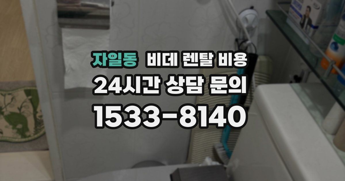 자일동 비데 렌탈 비용