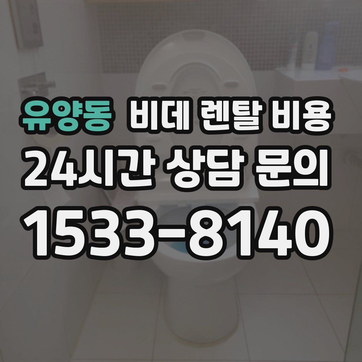 유양동 비데 렌탈 비용