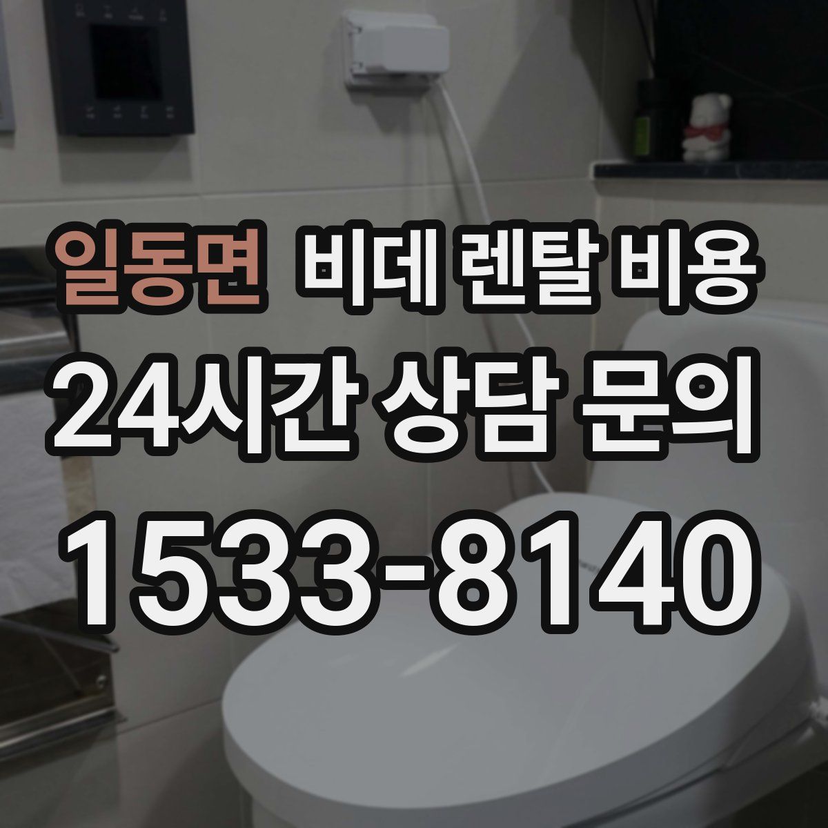 일동면 비데 렌탈 비용