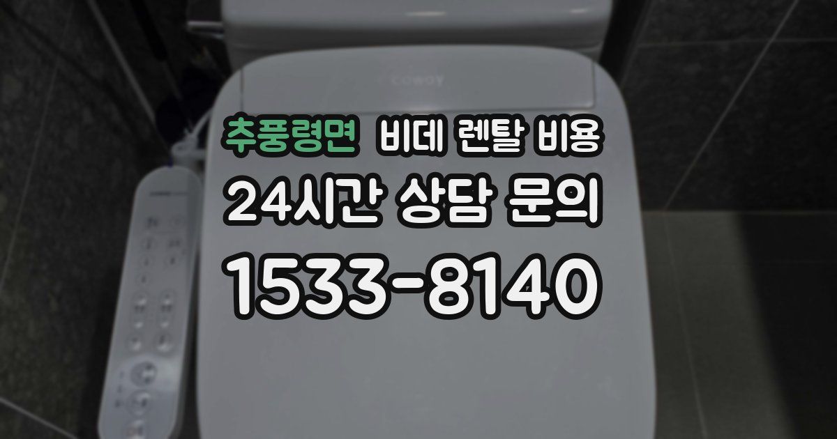 추풍령면 비데 렌탈 비용