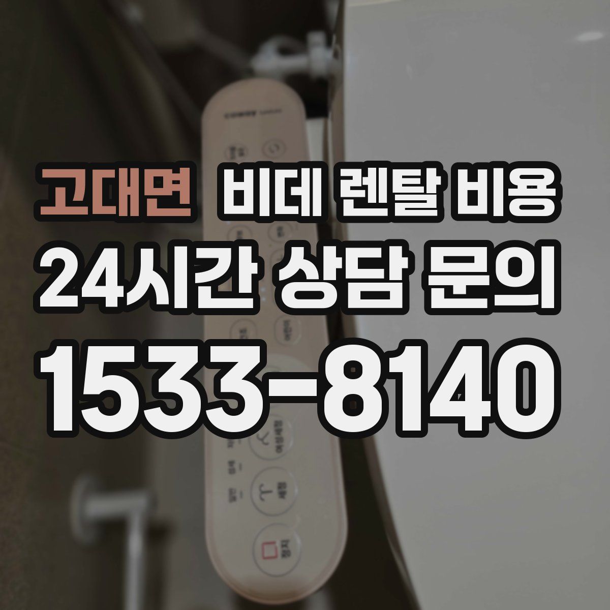 고대면 비데 렌탈 비용