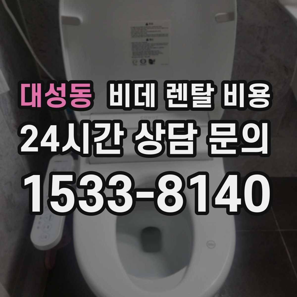 대성동 비데 렌탈 비용