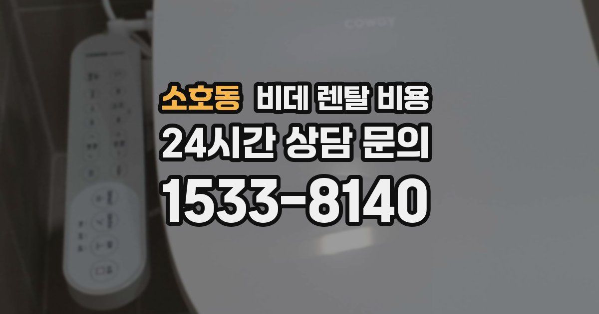 소호동 비데 렌탈 비용