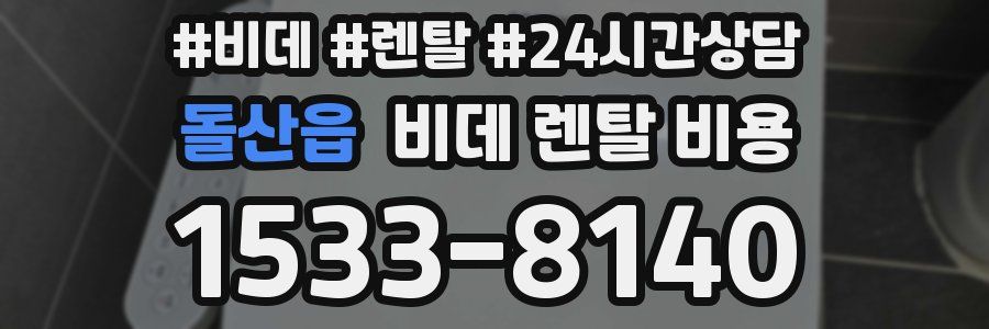 돌산읍 비데 렌탈 비용