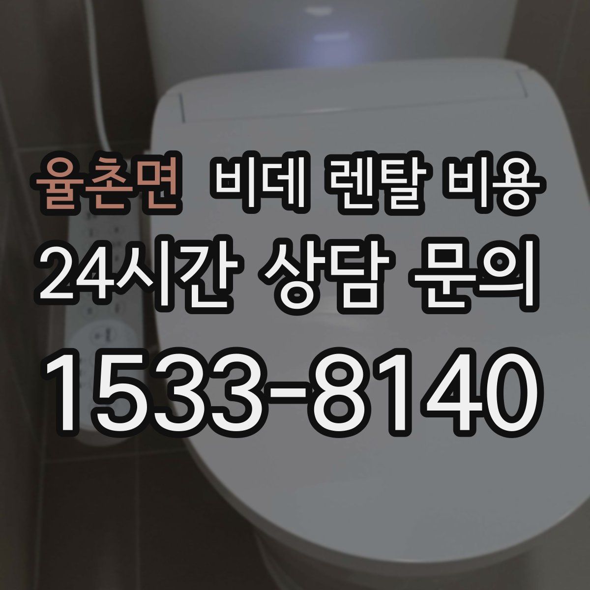 율촌면 비데 렌탈 비용