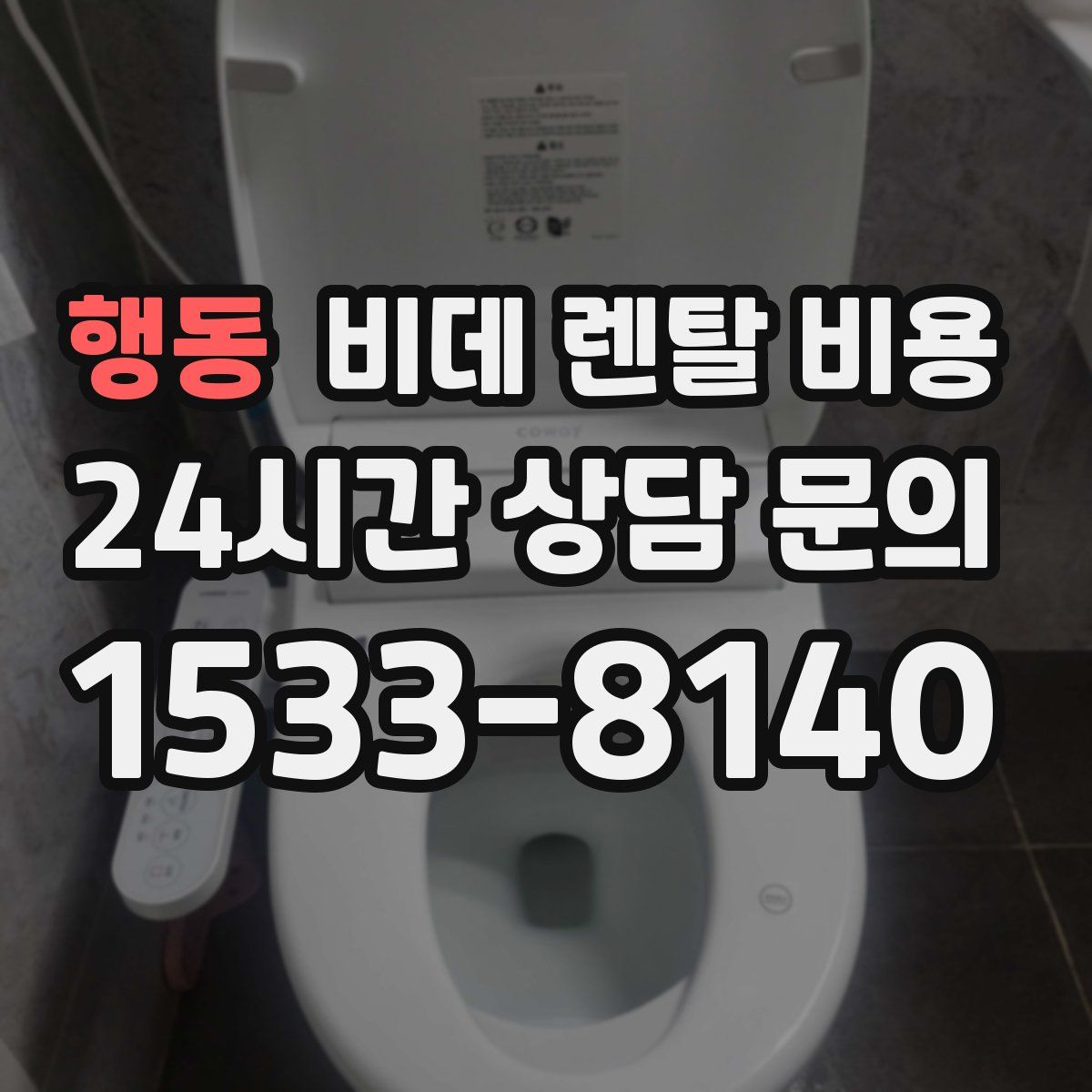행동 비데 렌탈 비용