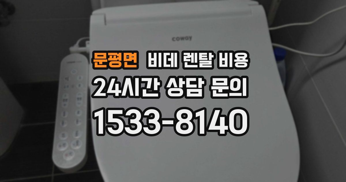 문평면 비데 렌탈 비용