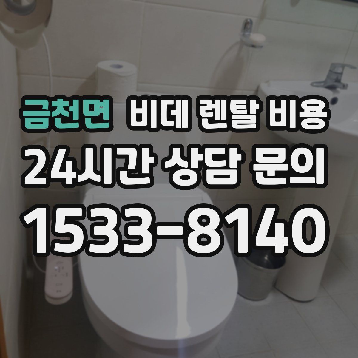 금천면 비데 렌탈 비용