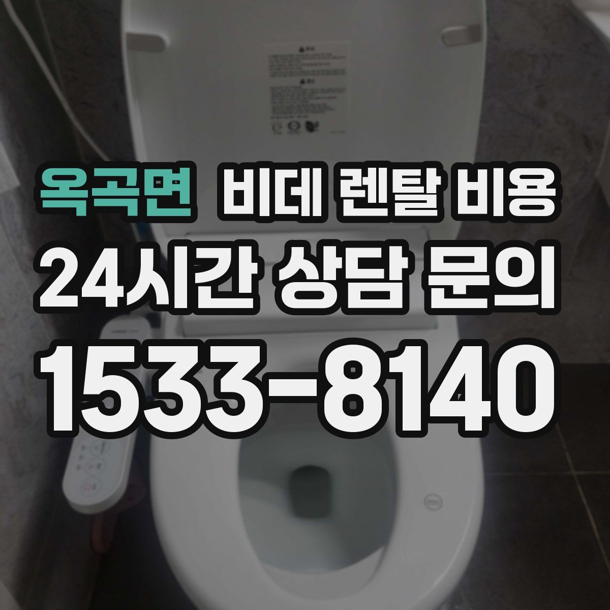 옥곡면 비데 렌탈 비용