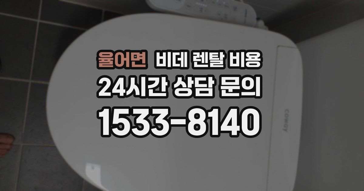 율어면 비데 렌탈 비용
