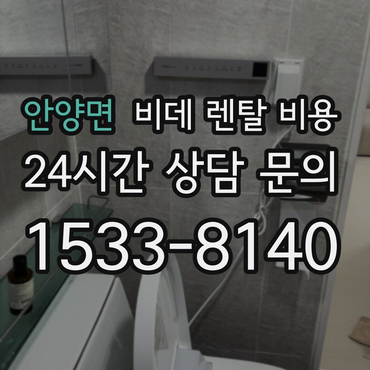 안양면 비데 렌탈 비용