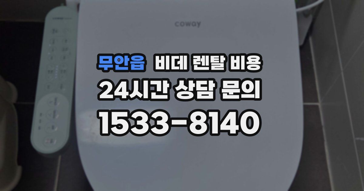 무안읍 비데 렌탈 비용