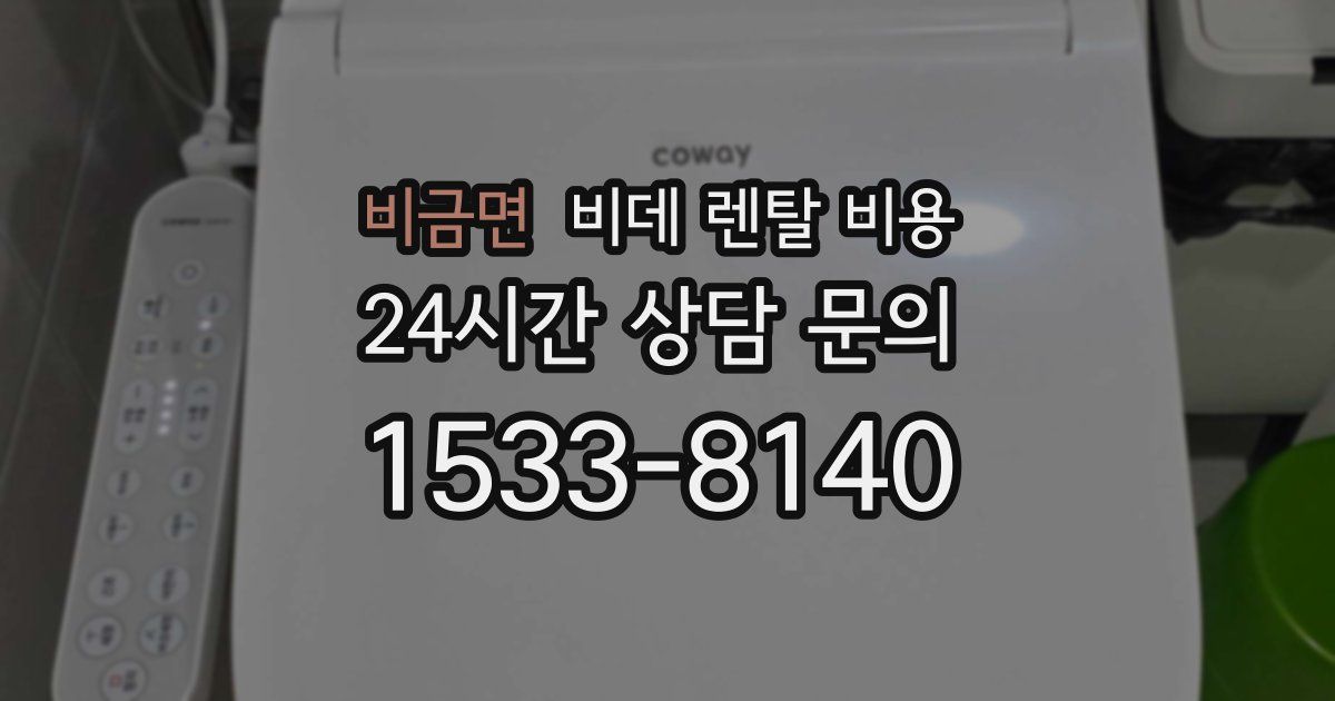 비금면 비데 렌탈 비용