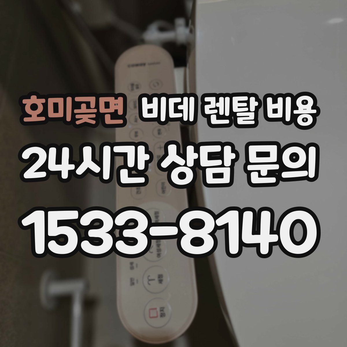 호미곶면 비데 렌탈 비용