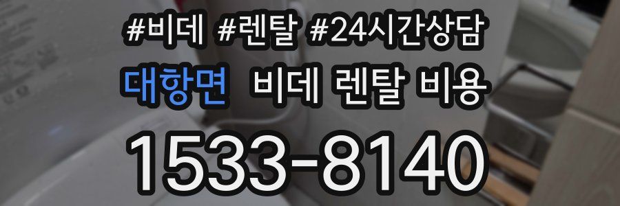 대항면 비데 렌탈 비용
