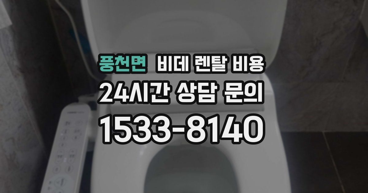 풍천면 비데 렌탈 비용