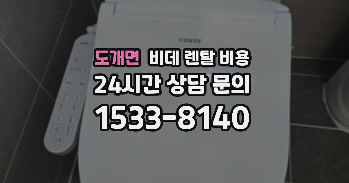 도개면 비데 렌탈 비용