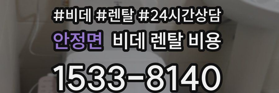 안정면 비데 렌탈 비용