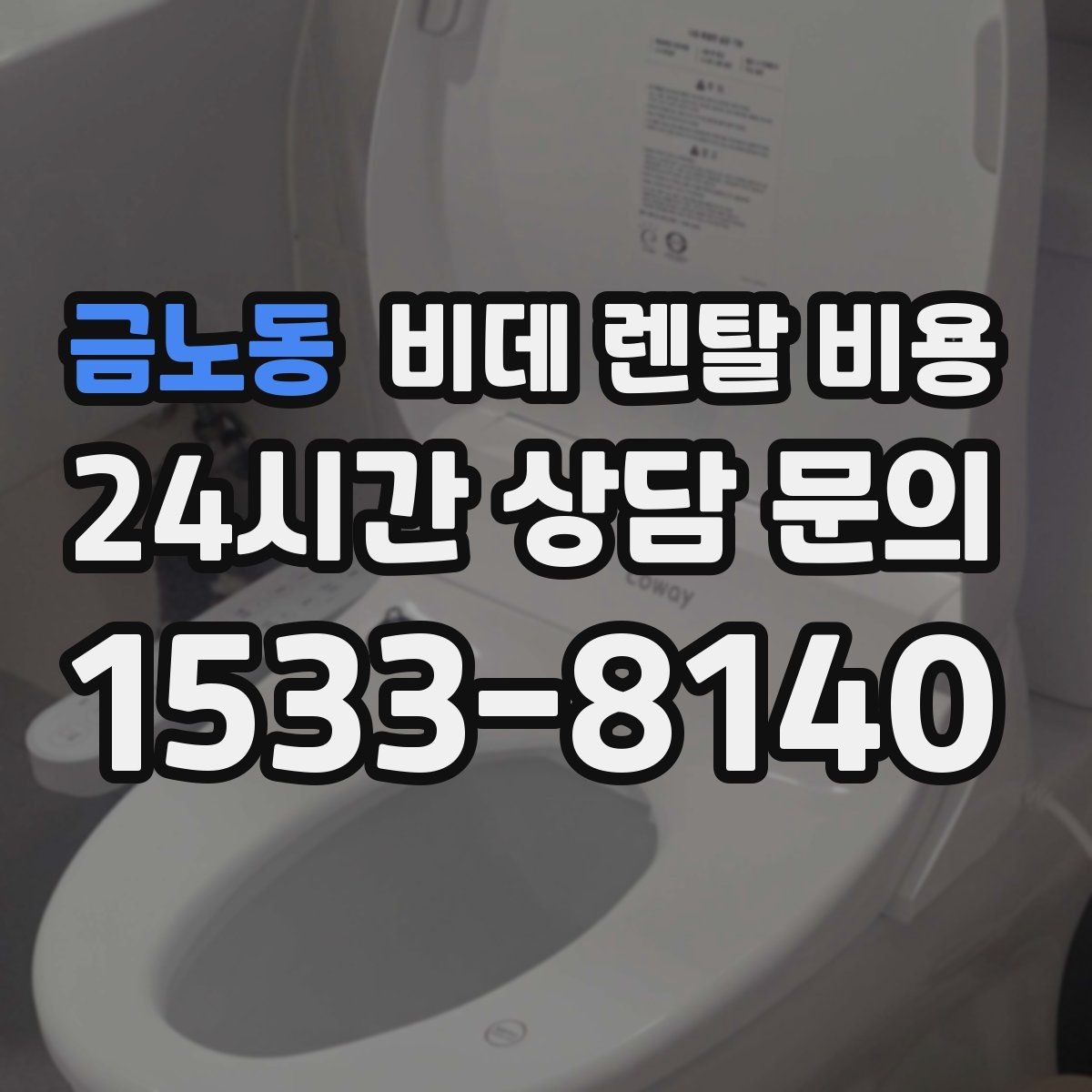 금노동 비데 렌탈 비용 옵션별 특징을 비교해서 보는 시각