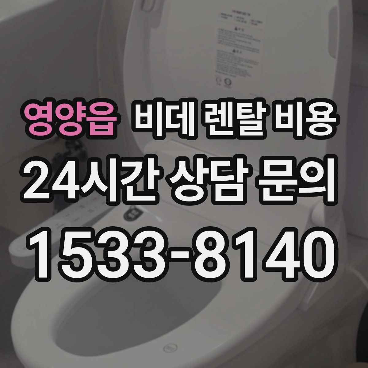 영양읍 비데 렌탈 비용