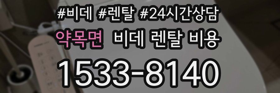 약목면 비데 렌탈 비용
