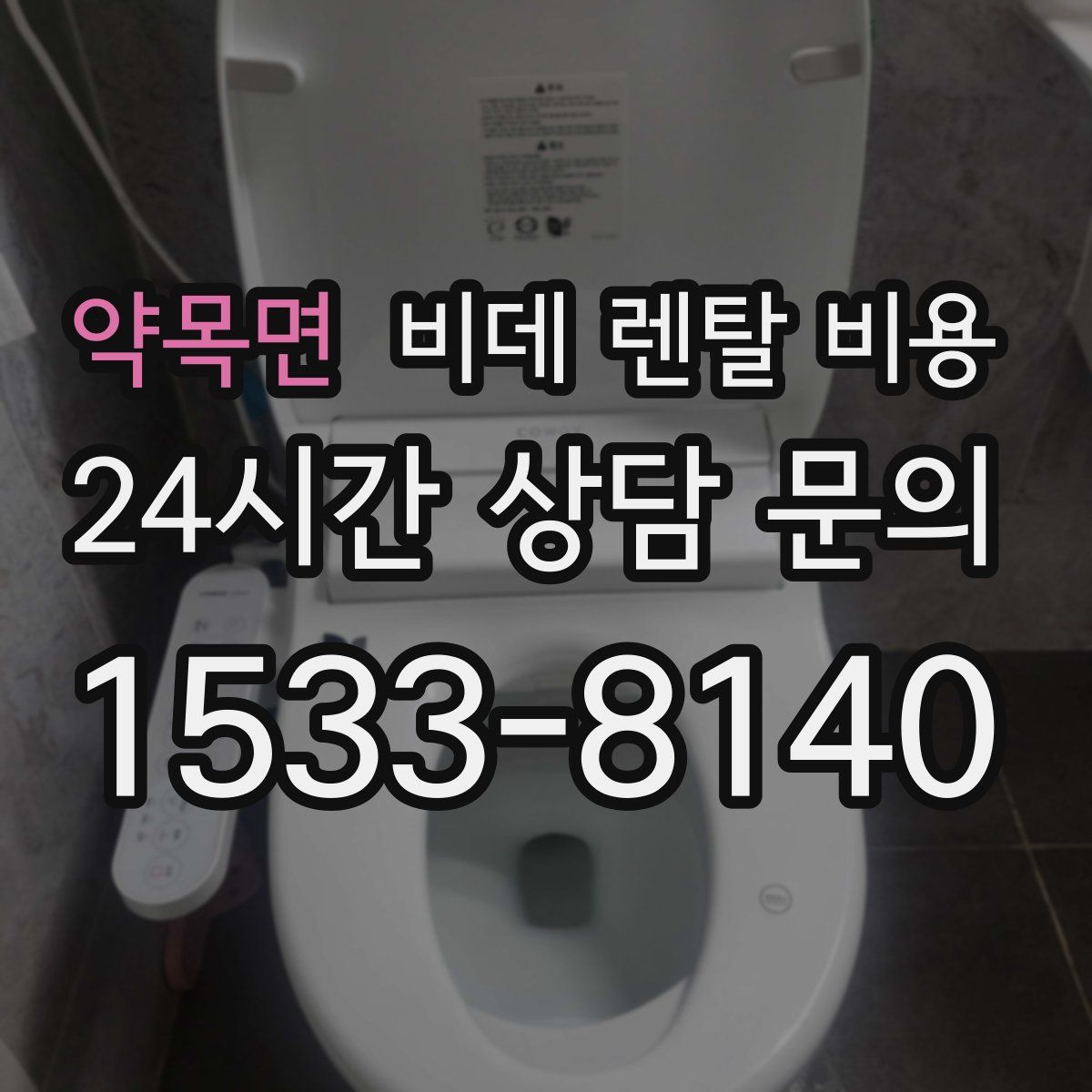 약목면 비데 렌탈 비용