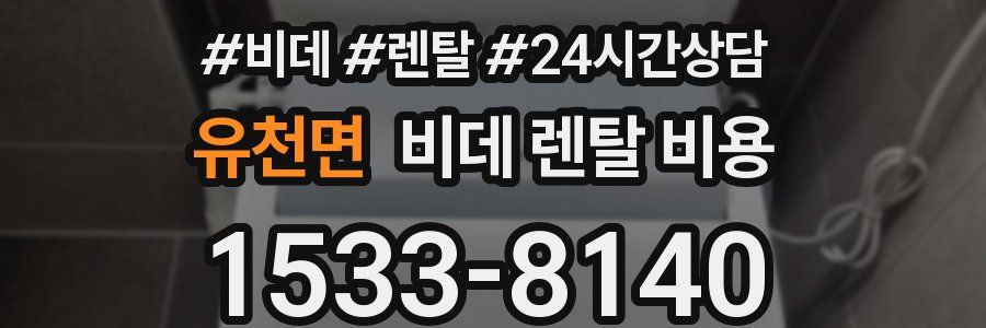 유천면 비데 렌탈 비용